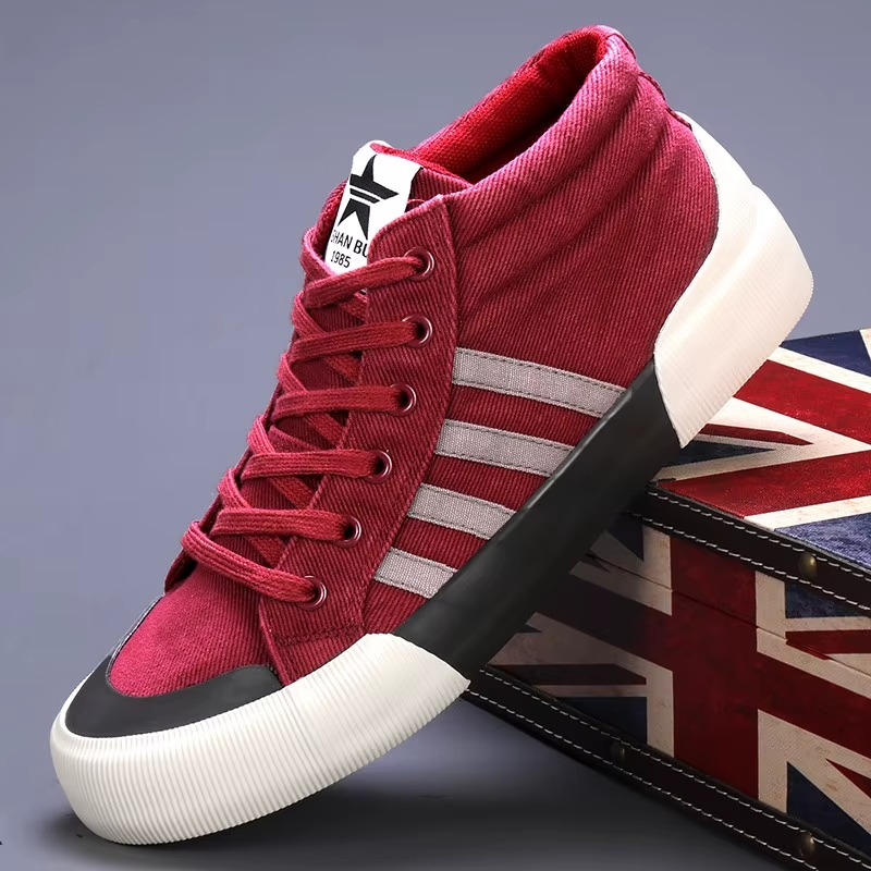 Heritage High Top Canvas Trainers