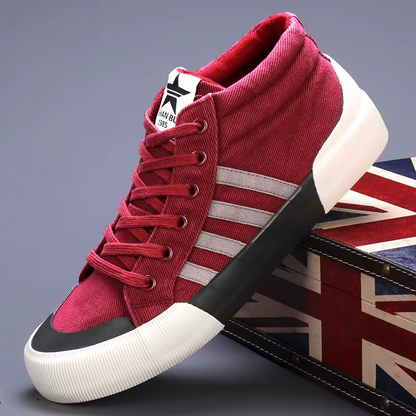 Heritage High Top Canvas Trainers