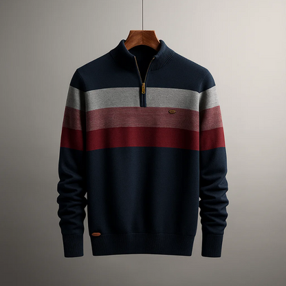 Alford Cotton Quarter-Zip Sweater