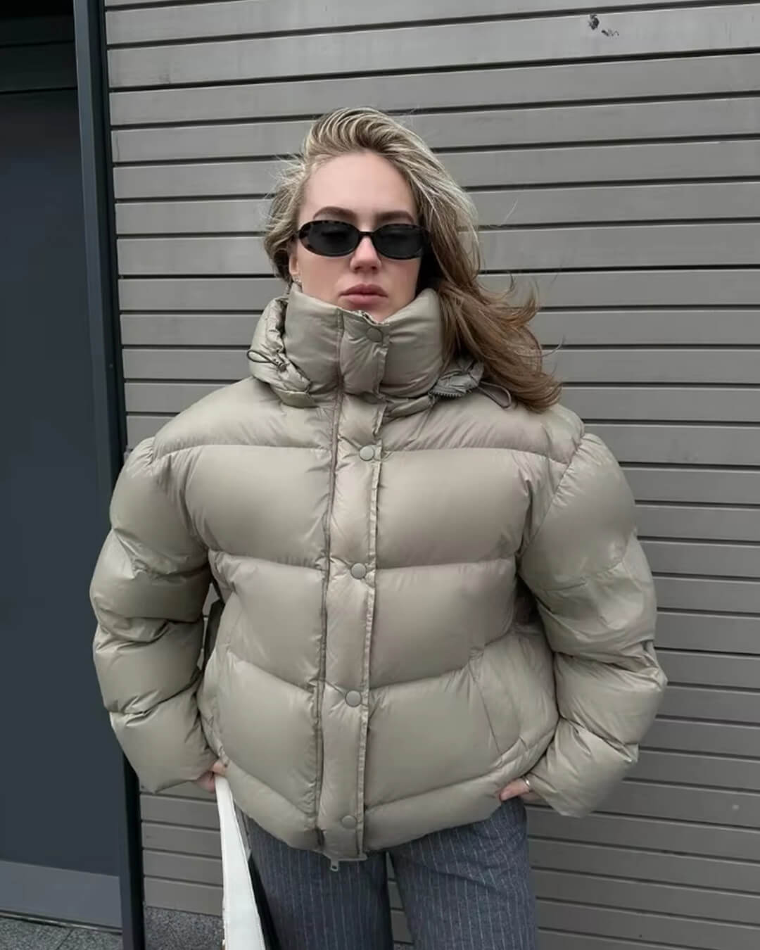 The Dalston™ – Hooded Cropped Puffer