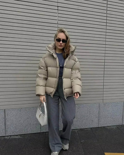 The Dalston™ – Hooded Cropped Puffer