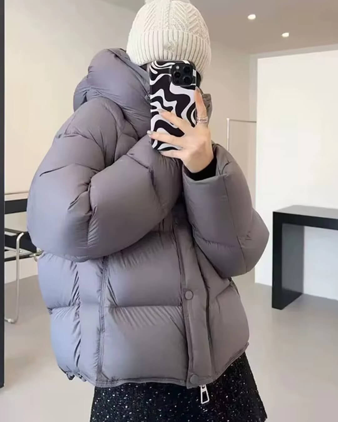 The Dalston™ – Hooded Cropped Puffer
