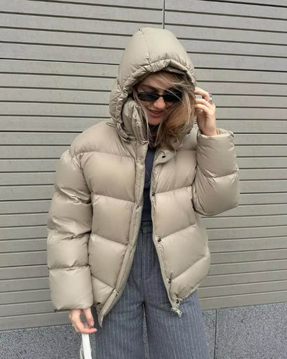 The Dalston™ – Hooded Cropped Puffer