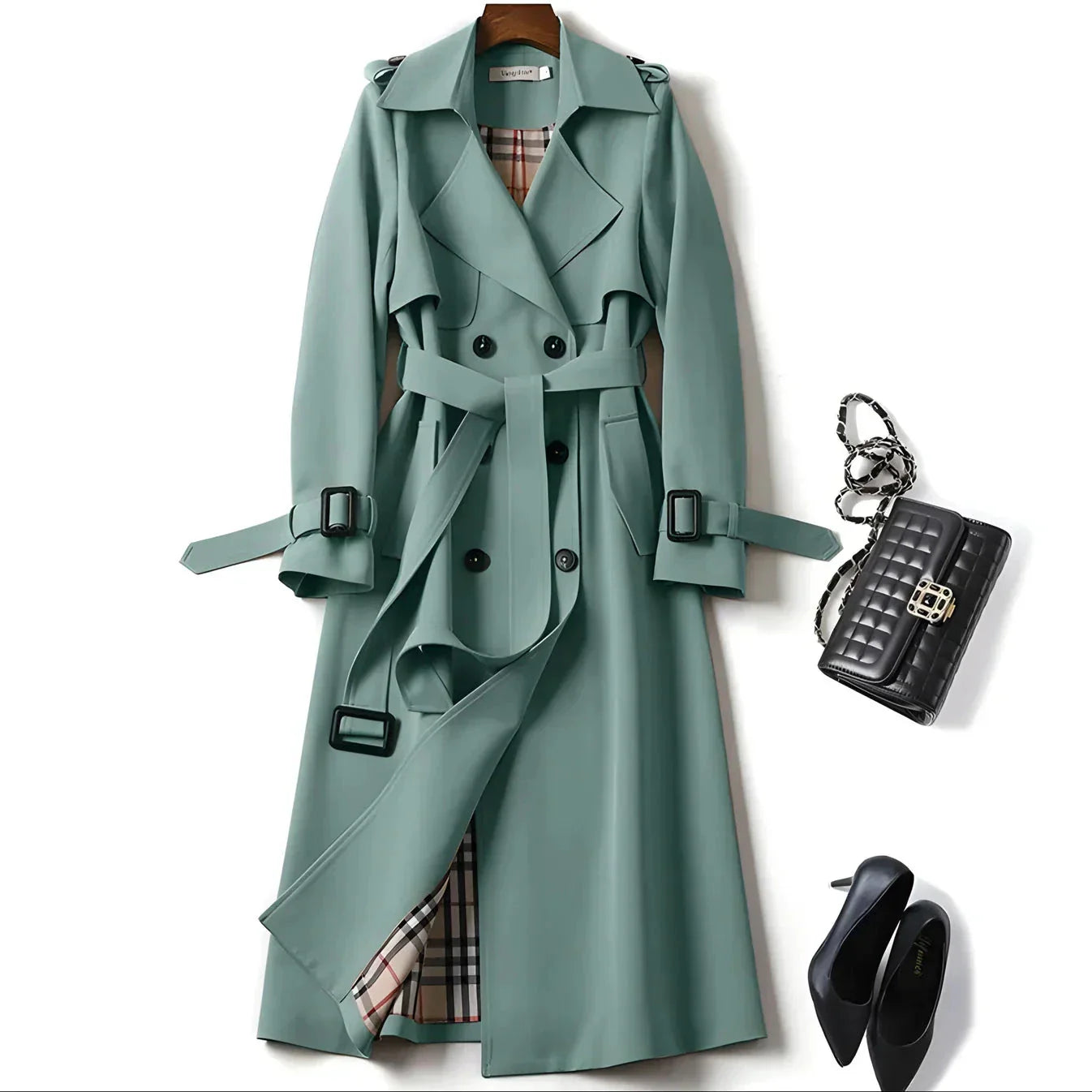Heritage Check-Lined Trench Coat