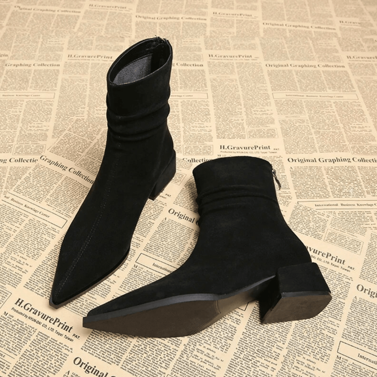 Elayne Suede Ankle Boots