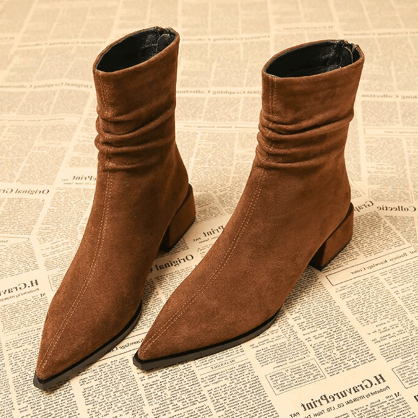 Elayne Suede Ankle Boots