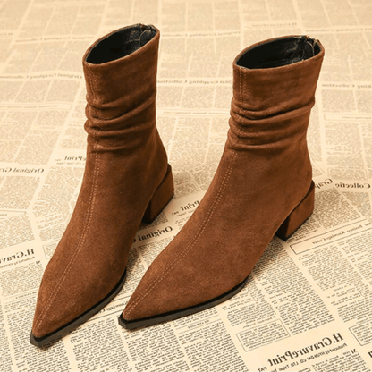 Elayne Suede Ankle Boots