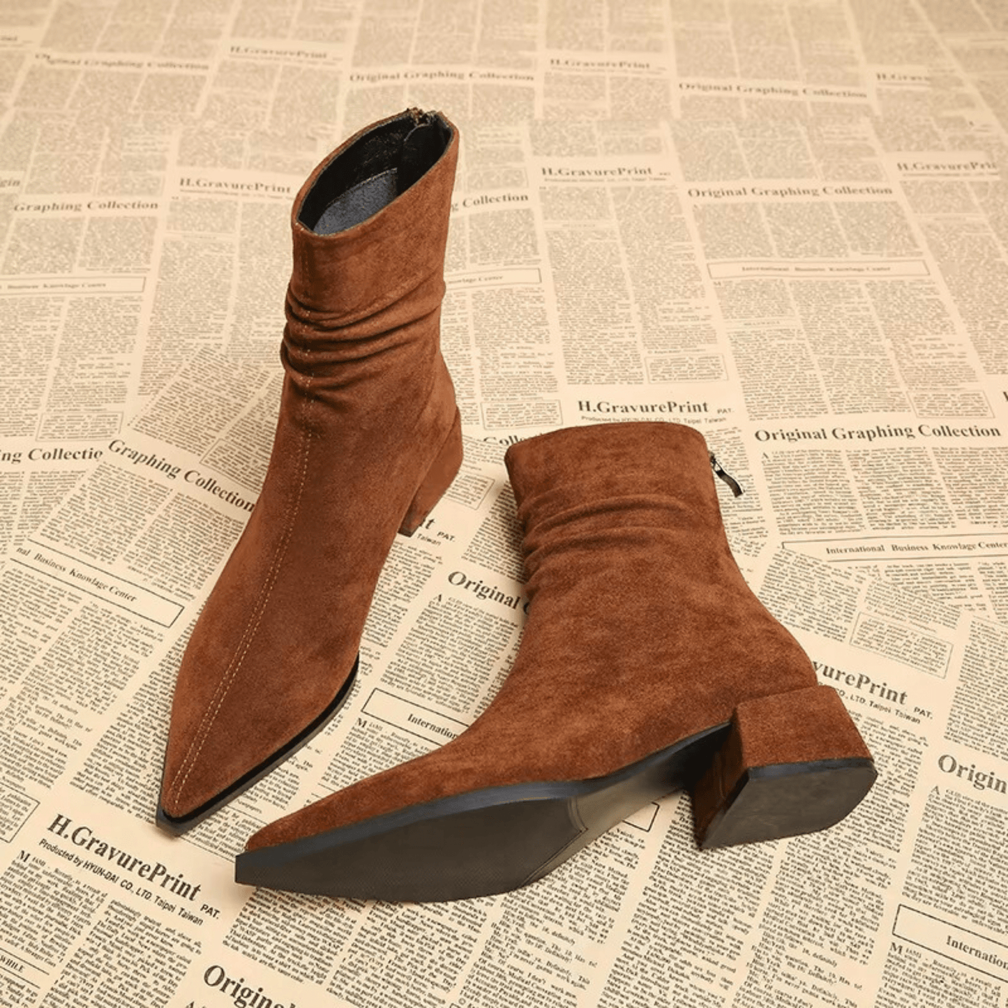 Elayne Suede Ankle Boots