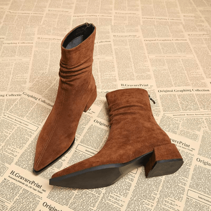 Elayne Suede Ankle Boots
